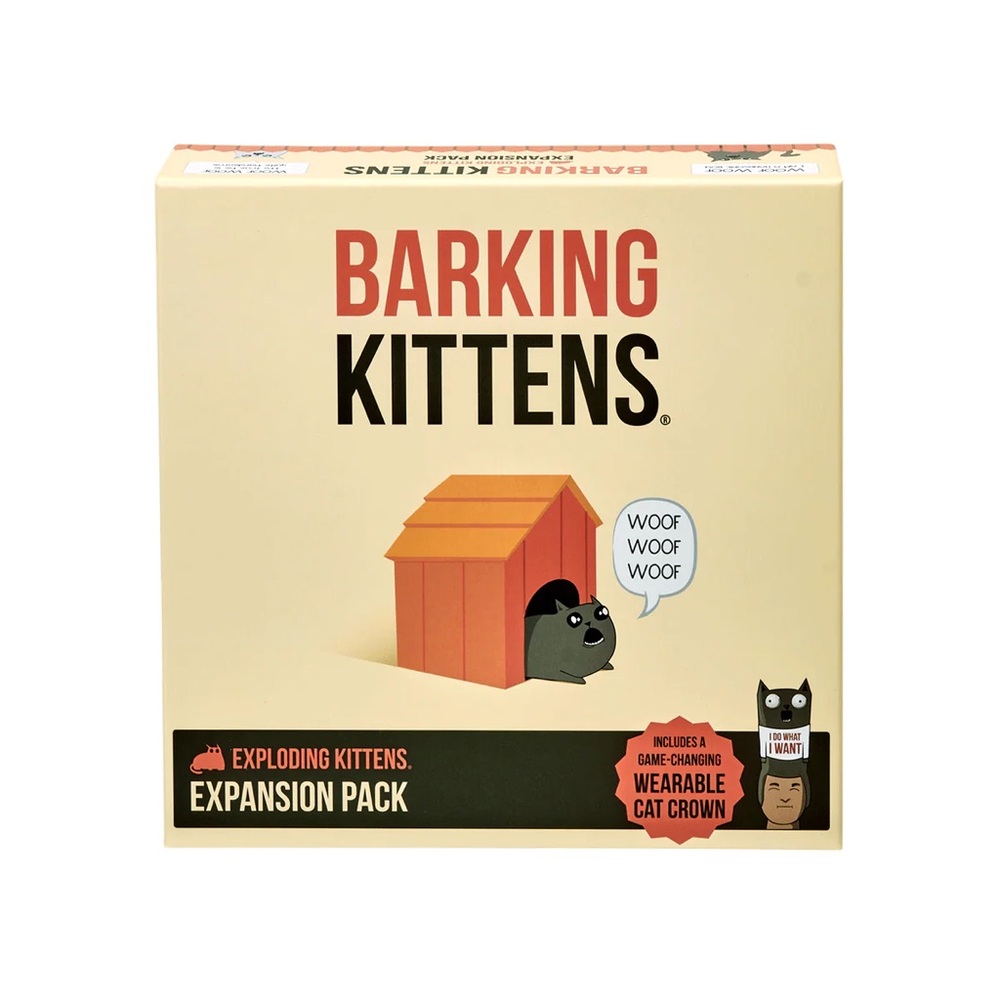Exploding Kittens Expansion Pack - Barking Kittens Card Game NEWFACTORY SEALED